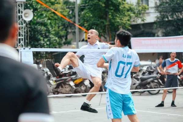 sepak takraw match action